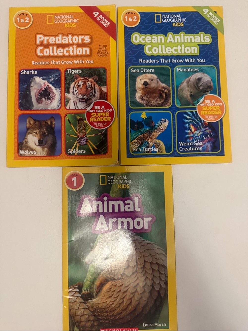 National Geographic Kids Animal Book Trio - Yellow & Green Covers
